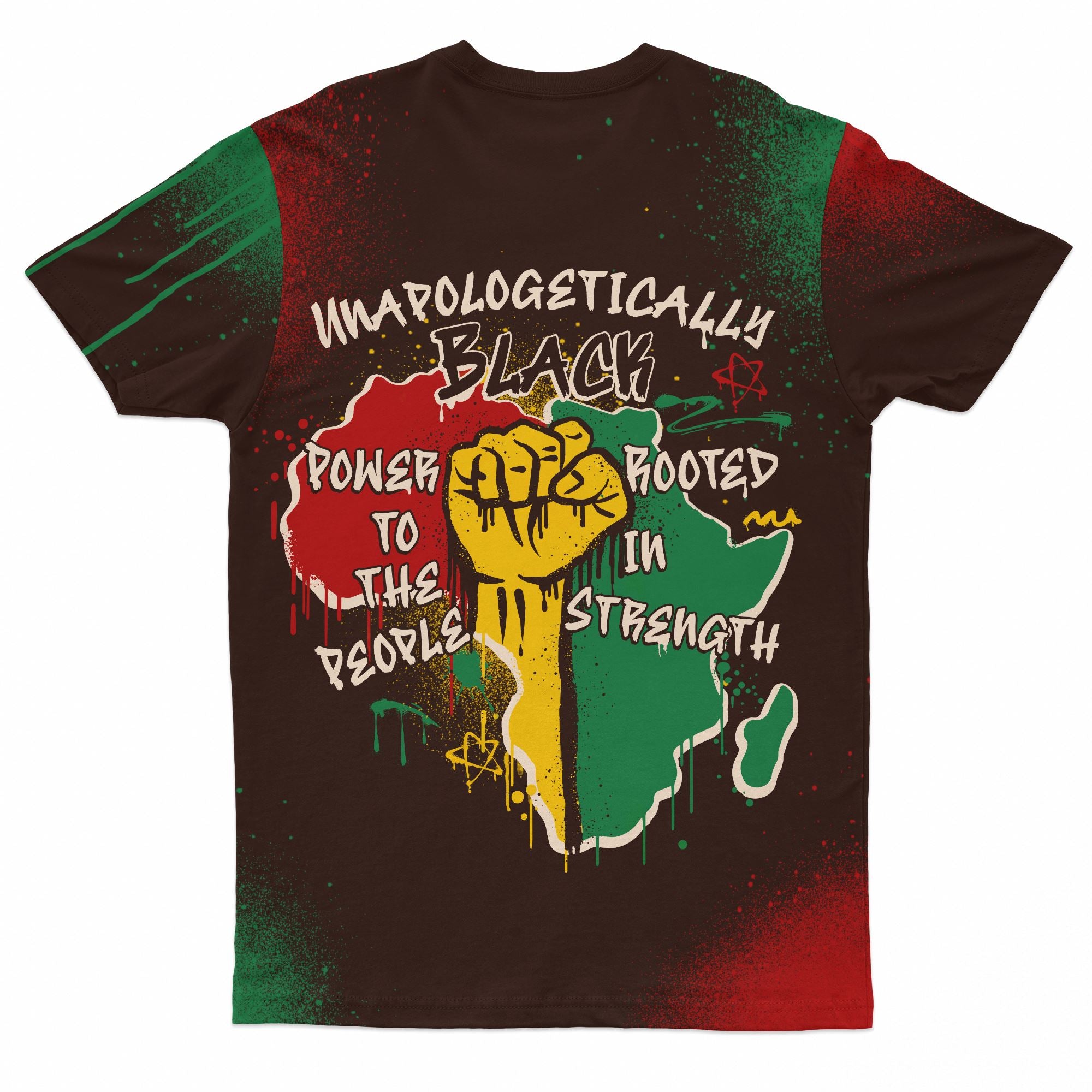 Power in Our Roots T-shirt AOP Tee Tianci 