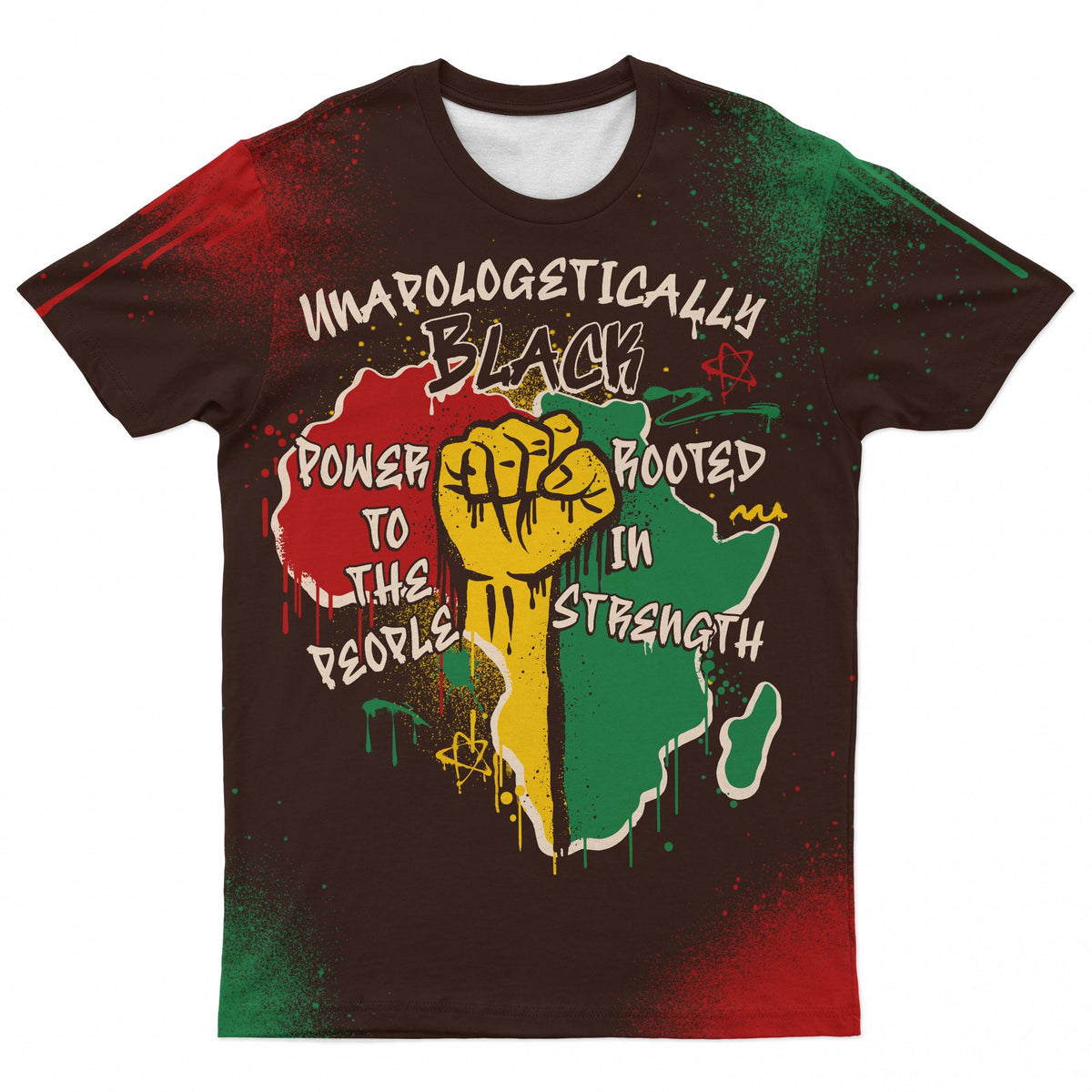 Power in Our Roots T-shirt AOP Tee Tianci 