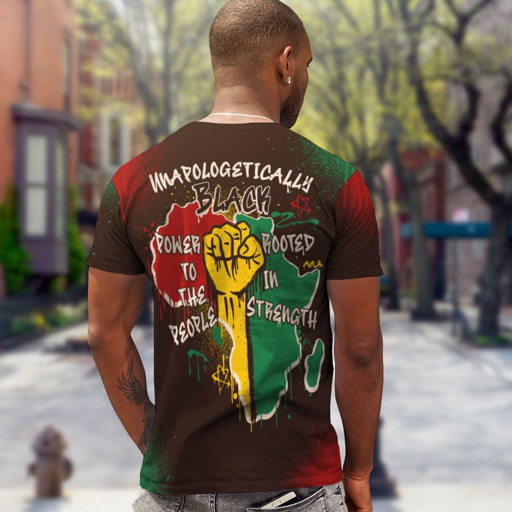 Power in Our Roots T-shirt AOP Tee Tianci 