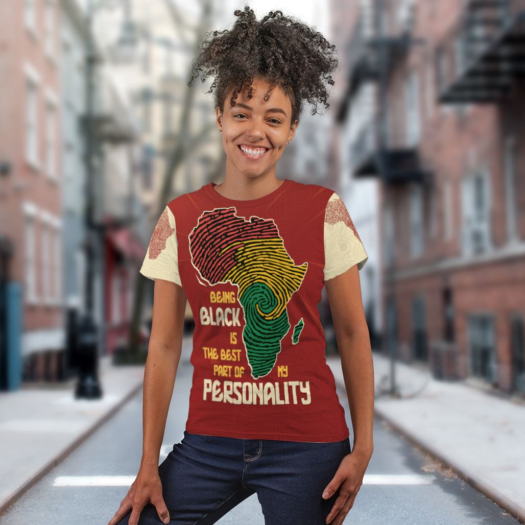 Being Black Is The Best Part Of My Personality T-shirt AOP Tee Tianci 