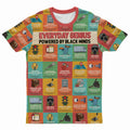 Everyday Genius Powered by Black Minds T-shirt AOP Tee Tianci 