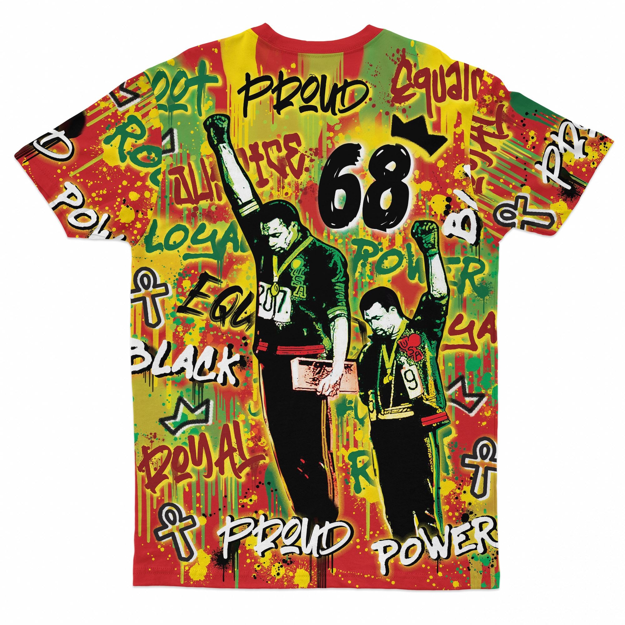 68 Graffiti T-shirt AOP Tee Tianci 