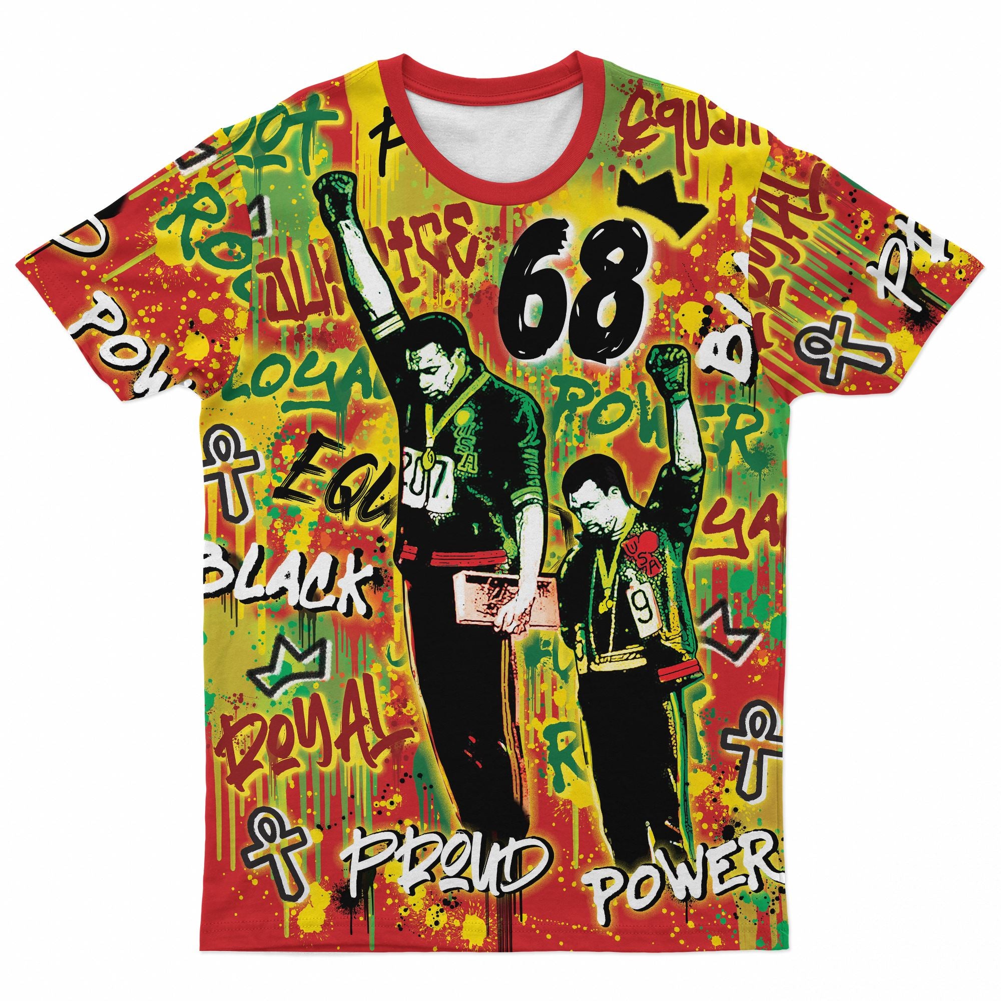 68 Graffiti T-shirt AOP Tee Tianci 