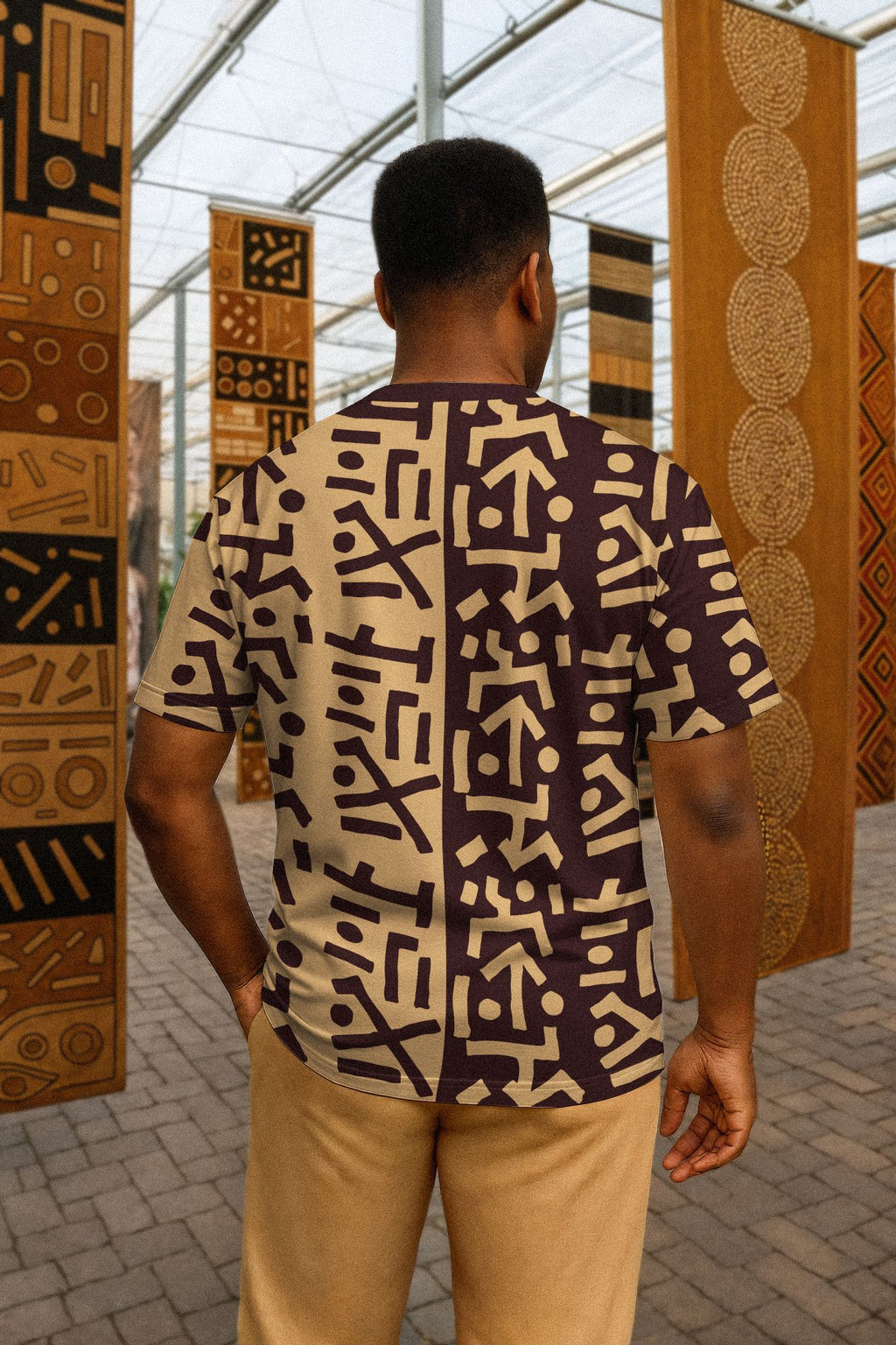 Tribe Script T-shirt AOP Tee Tianci 