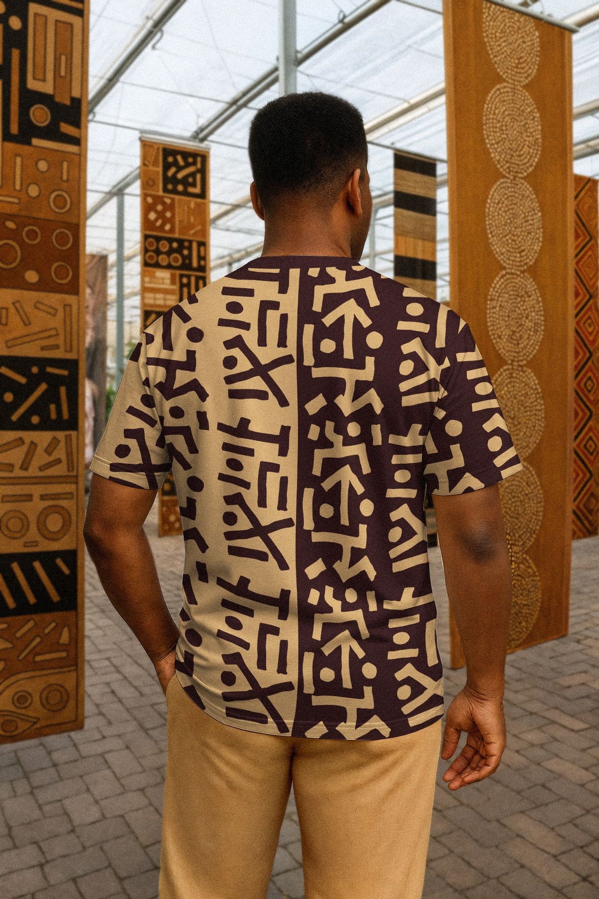 Tribe Script T-shirt AOP Tee Tianci 