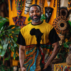 Patterns of Our Roots T-shirt AOP Tee Tianci 