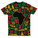 African Map Symbol T-shirt AOP Tee Tianci 