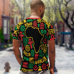 African Map Symbol T-shirt AOP Tee Tianci 