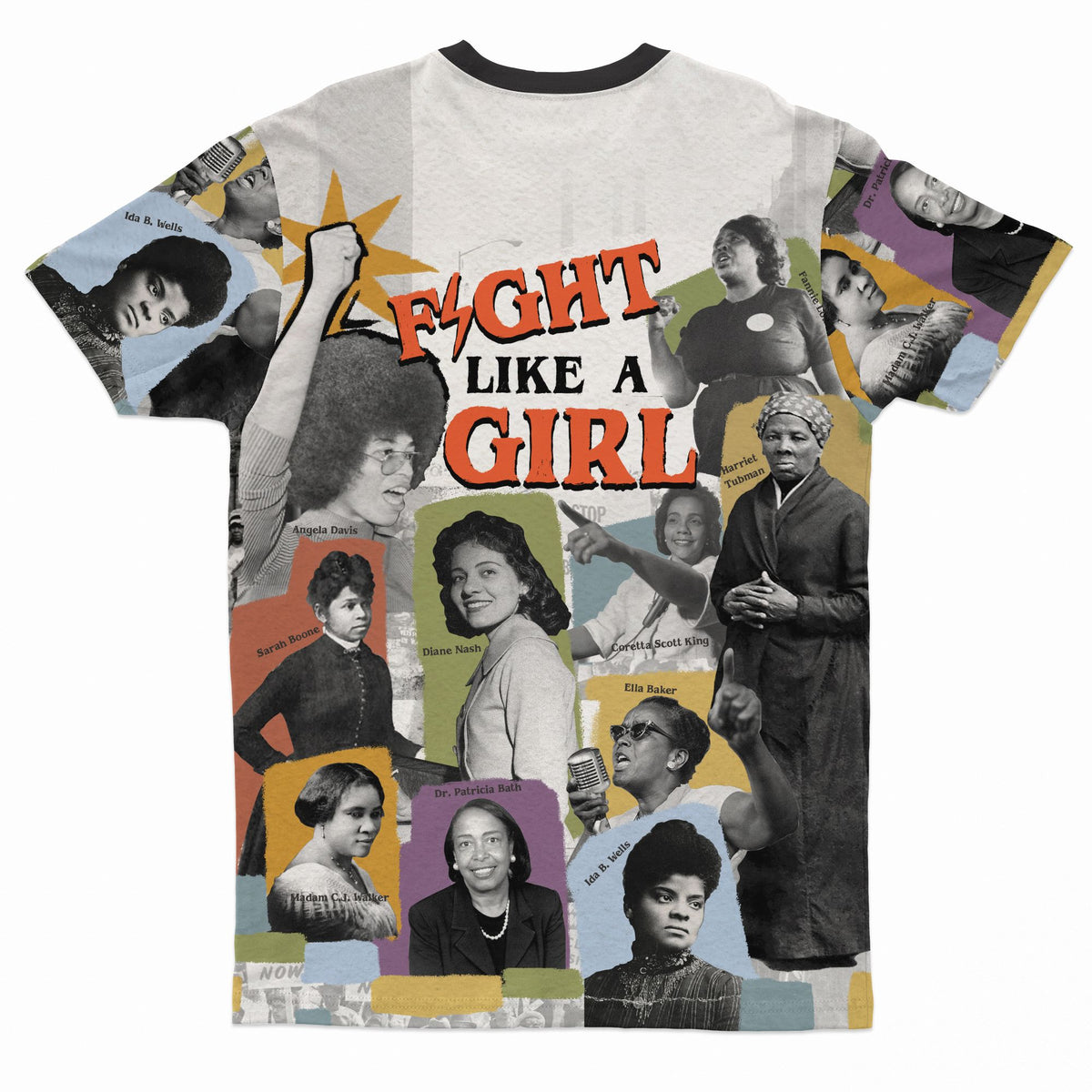 Fight Like A Girl T-shirt AOP Tee Tianci 