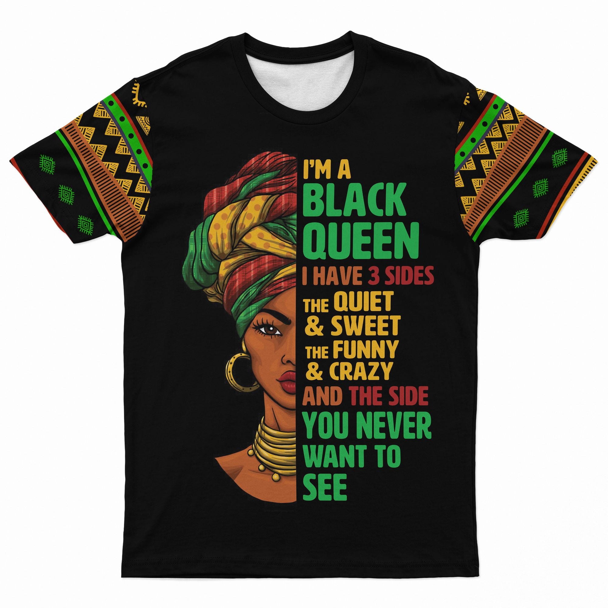 Three Sides Of Me T-shirt AOP Tee Tianci 