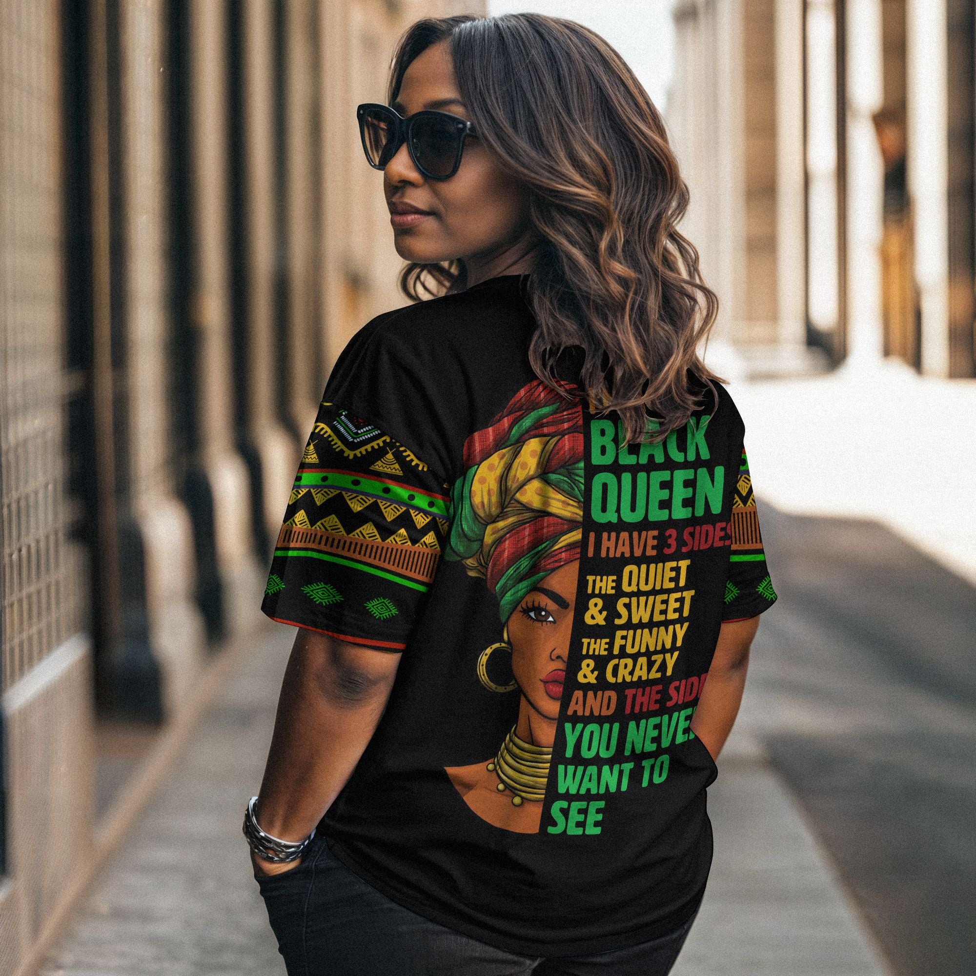 Three Sides Of Me T-shirt AOP Tee Tianci 