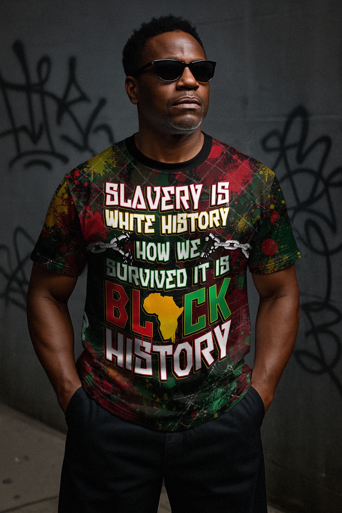 Slavery Is White History T-shirt AOP Tee Tianci 