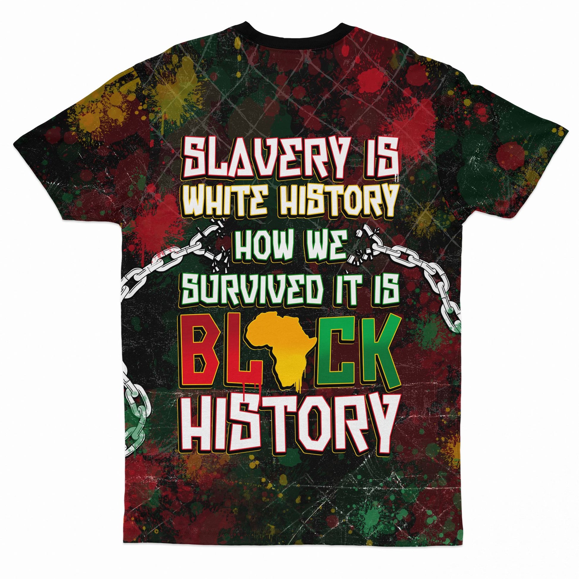 Slavery Is White History T-shirt AOP Tee Tianci 