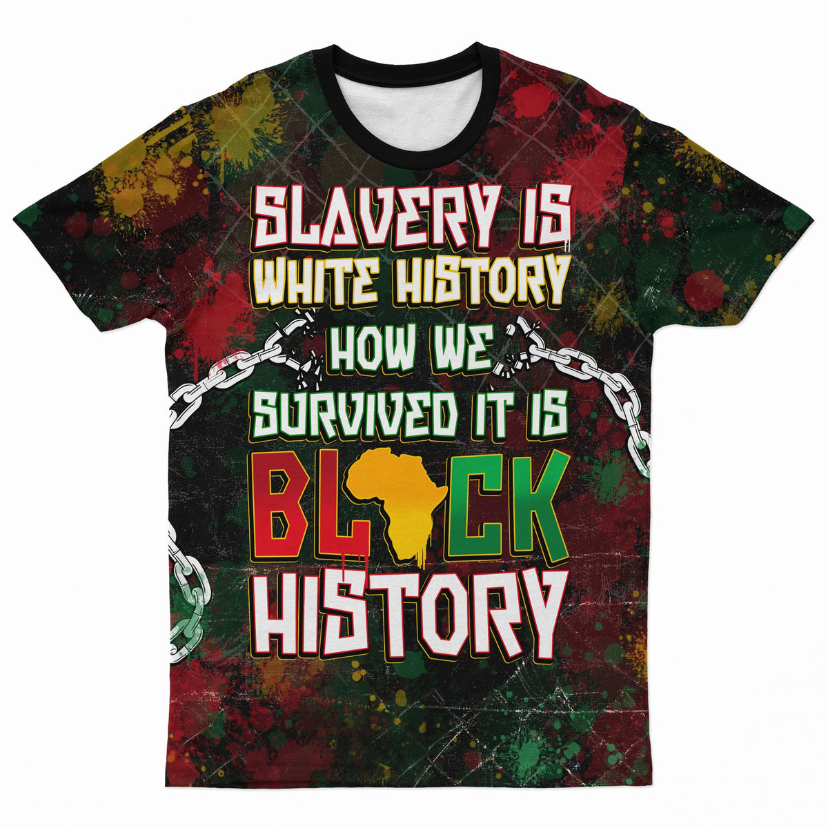 Slavery Is White History T-shirt AOP Tee Tianci 