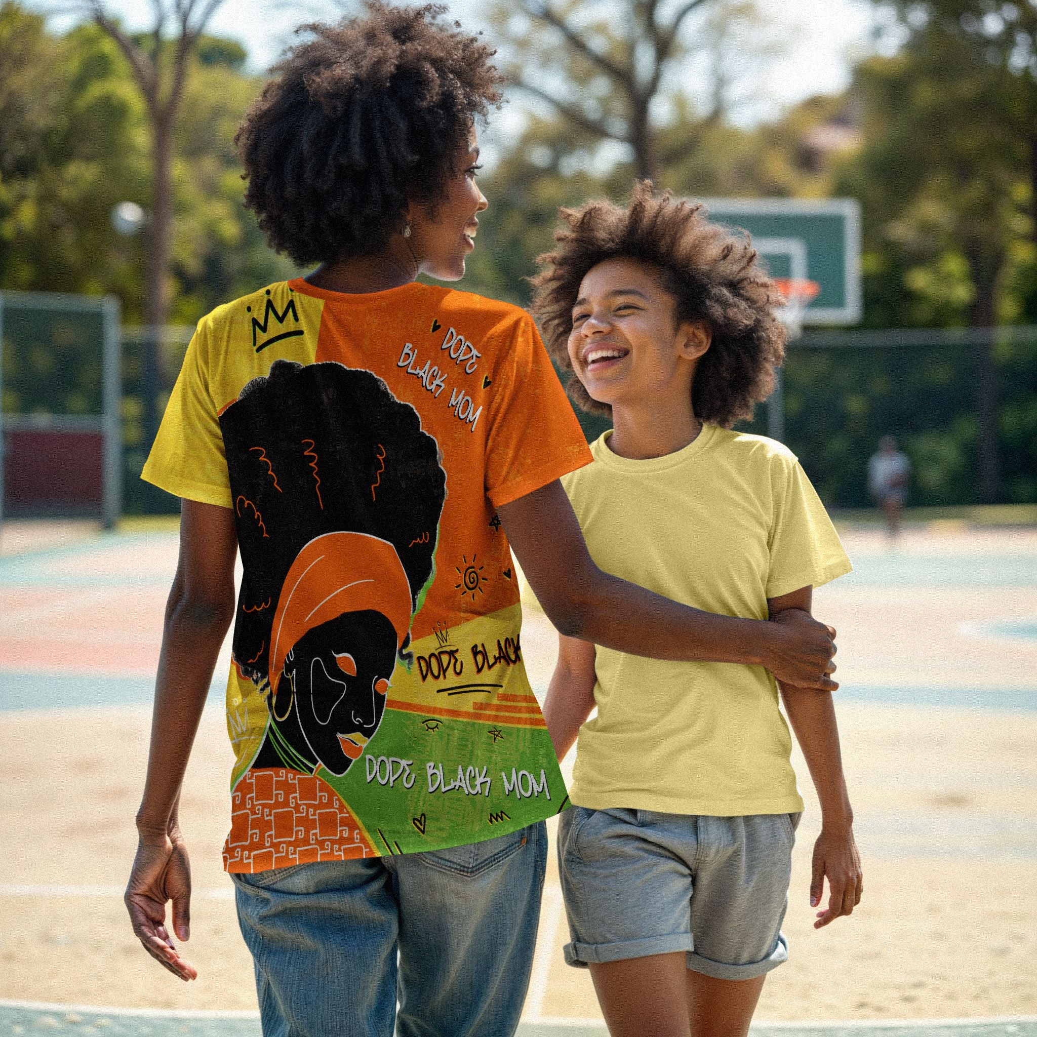 Dope Black Mom Graffiti Style T-shirt AOP Tee Tianci 