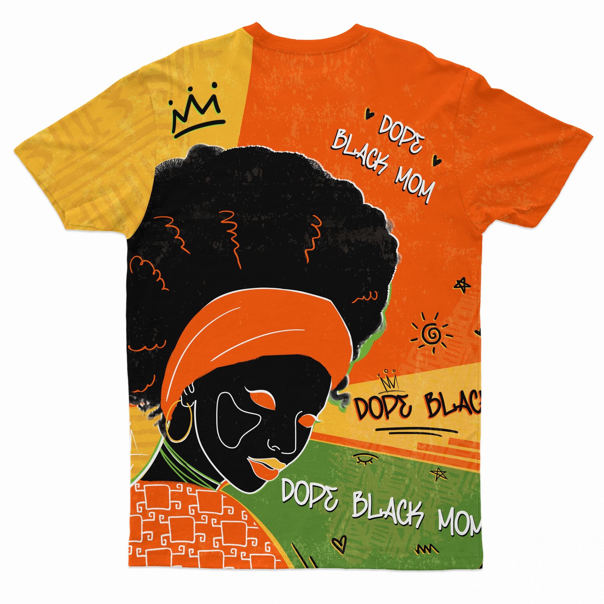 Dope Black Mom Graffiti Style T-shirt AOP Tee Tianci 