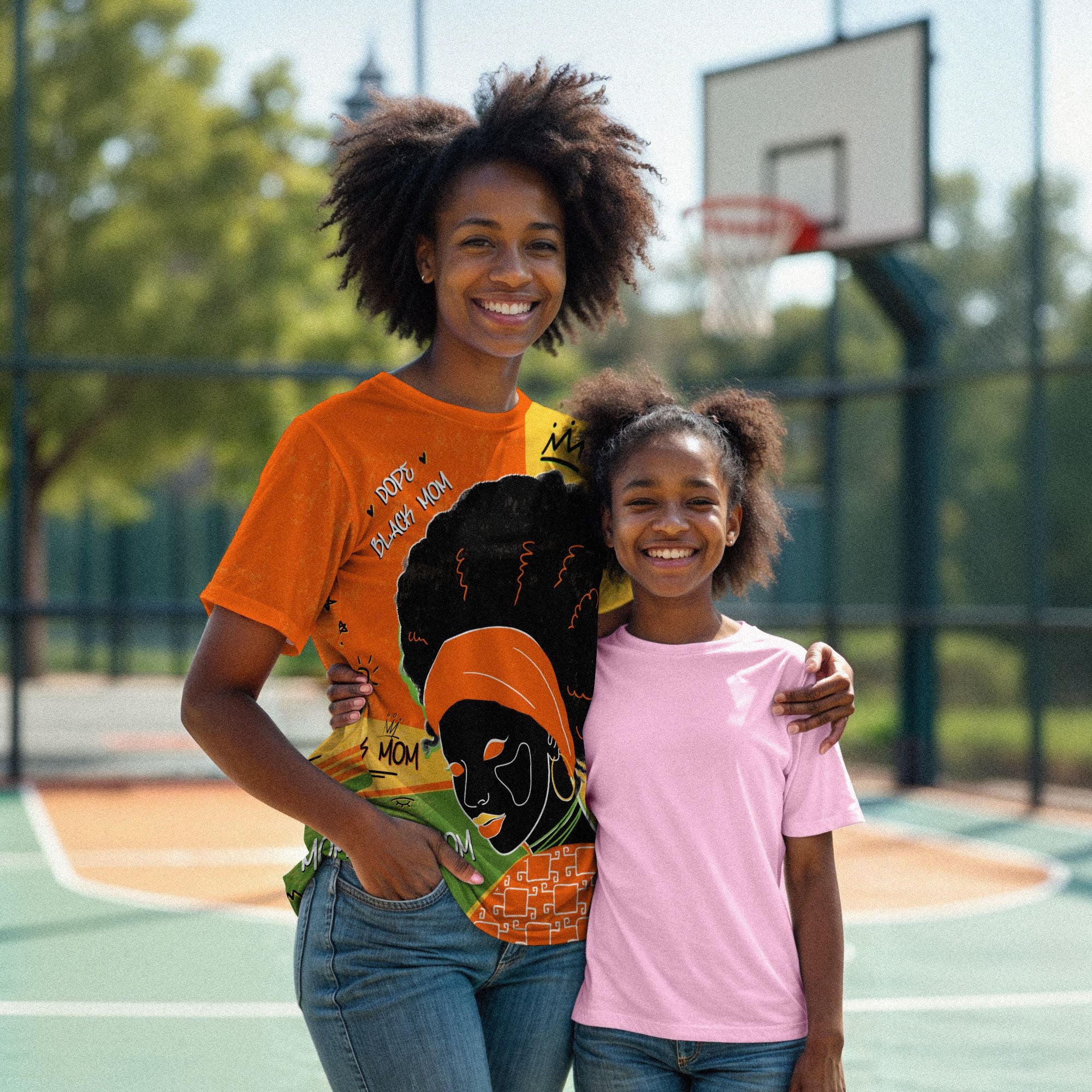 Dope Black Mom Graffiti Style T-shirt AOP Tee Tianci 