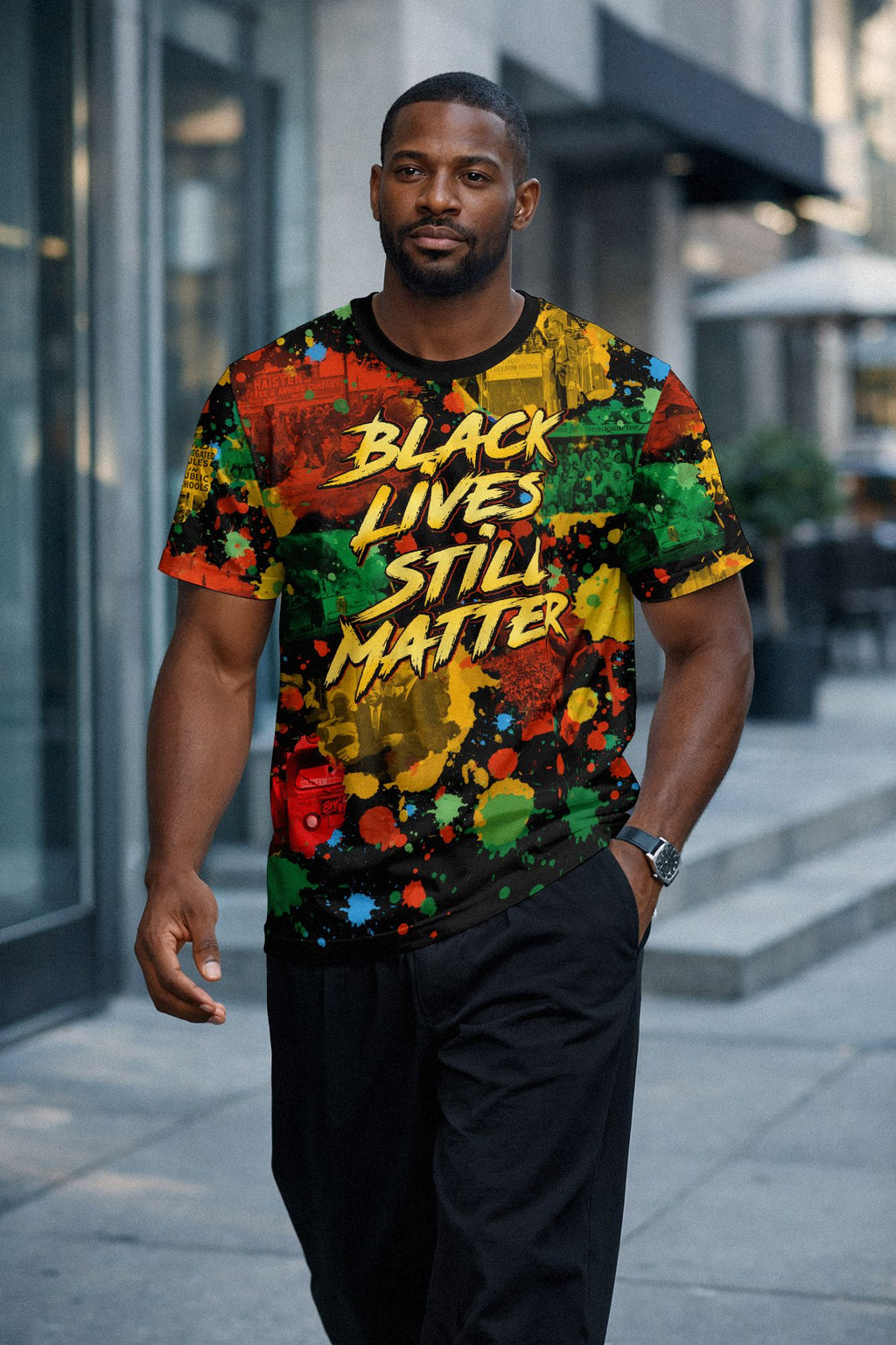 Black Lives Still Matter T-shirt AOP Tee Tianci 