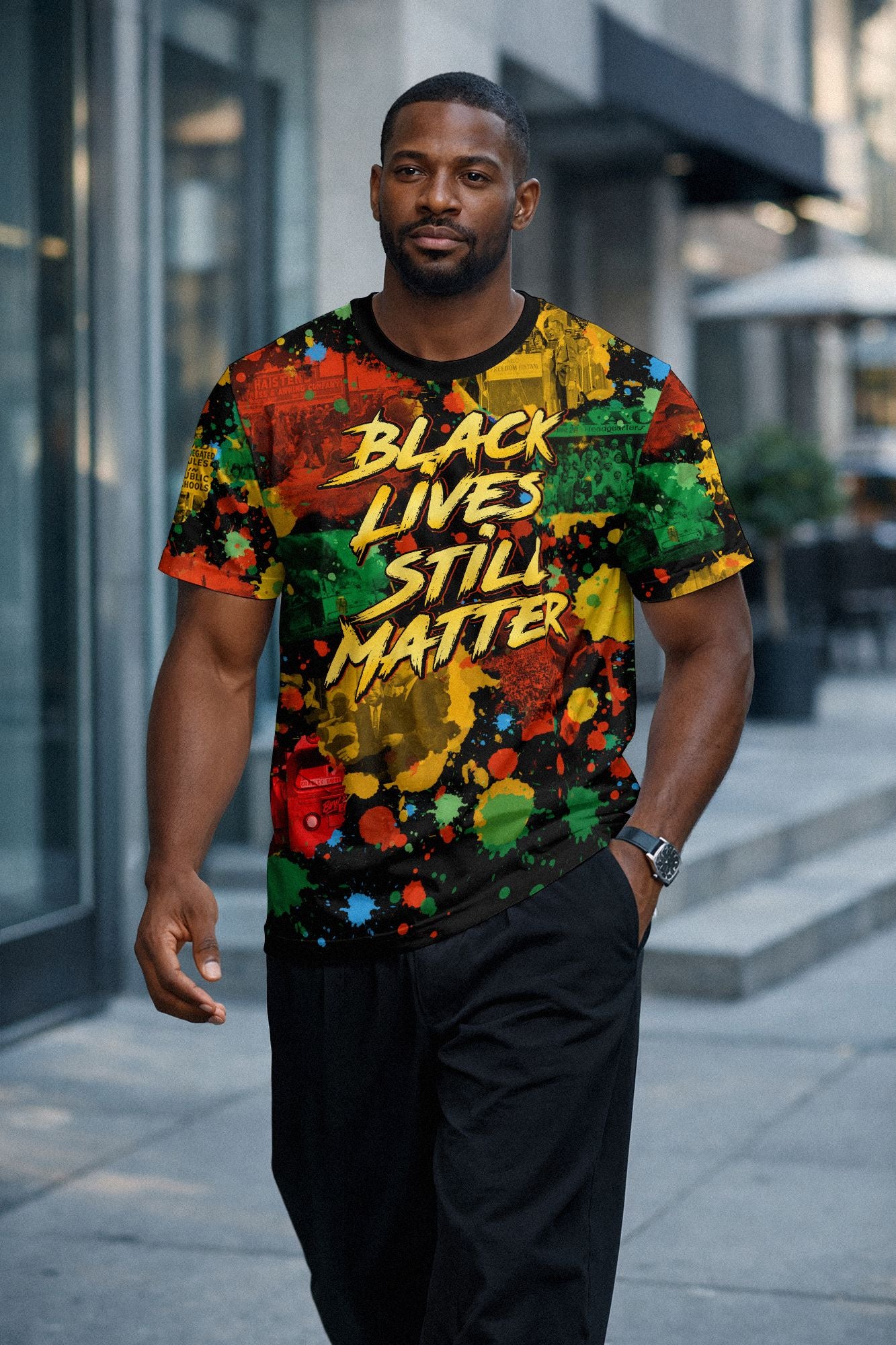 Black Lives Still Matter T-shirt AOP Tee Tianci 