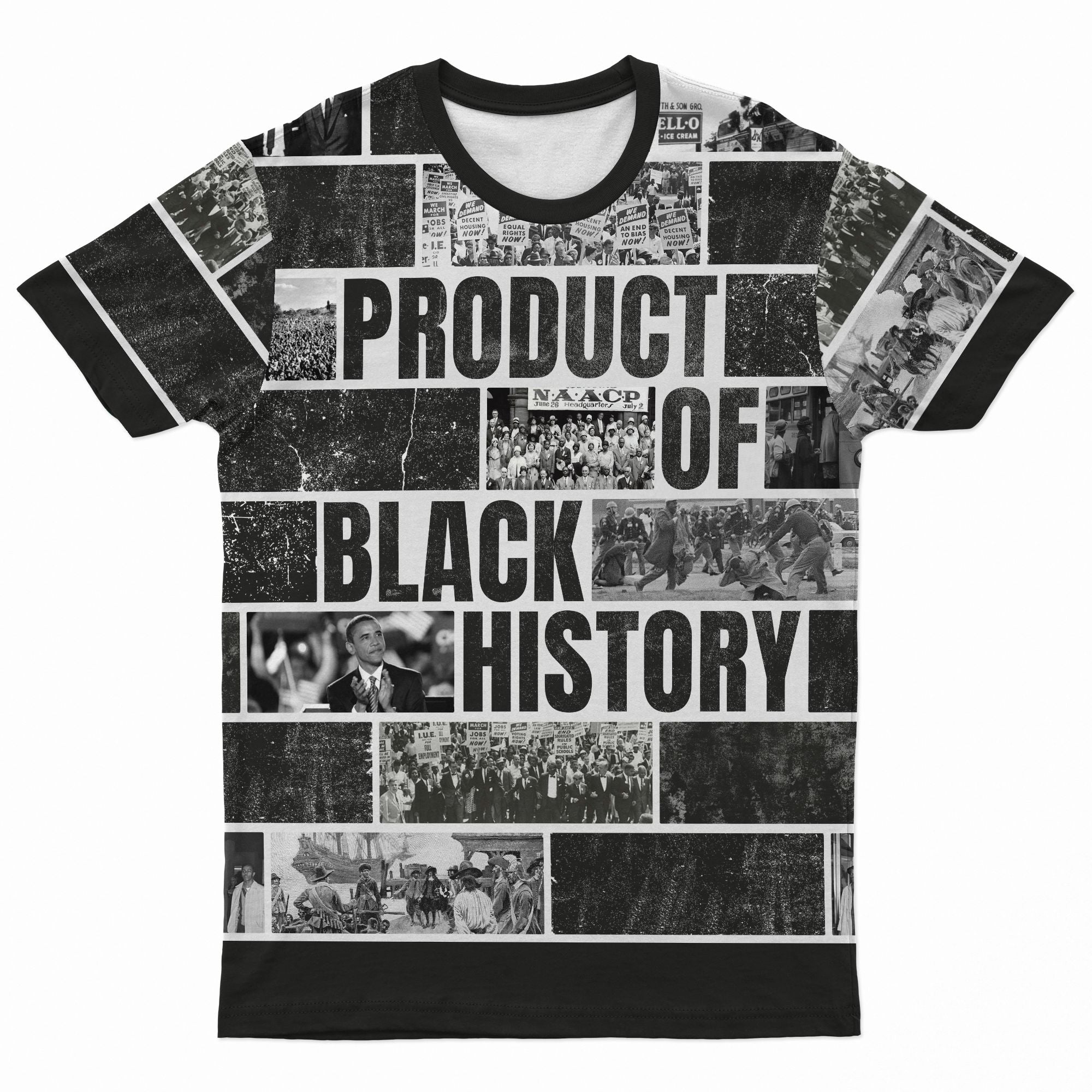 Product of Black History T-shirt AOP Tee Tianci 