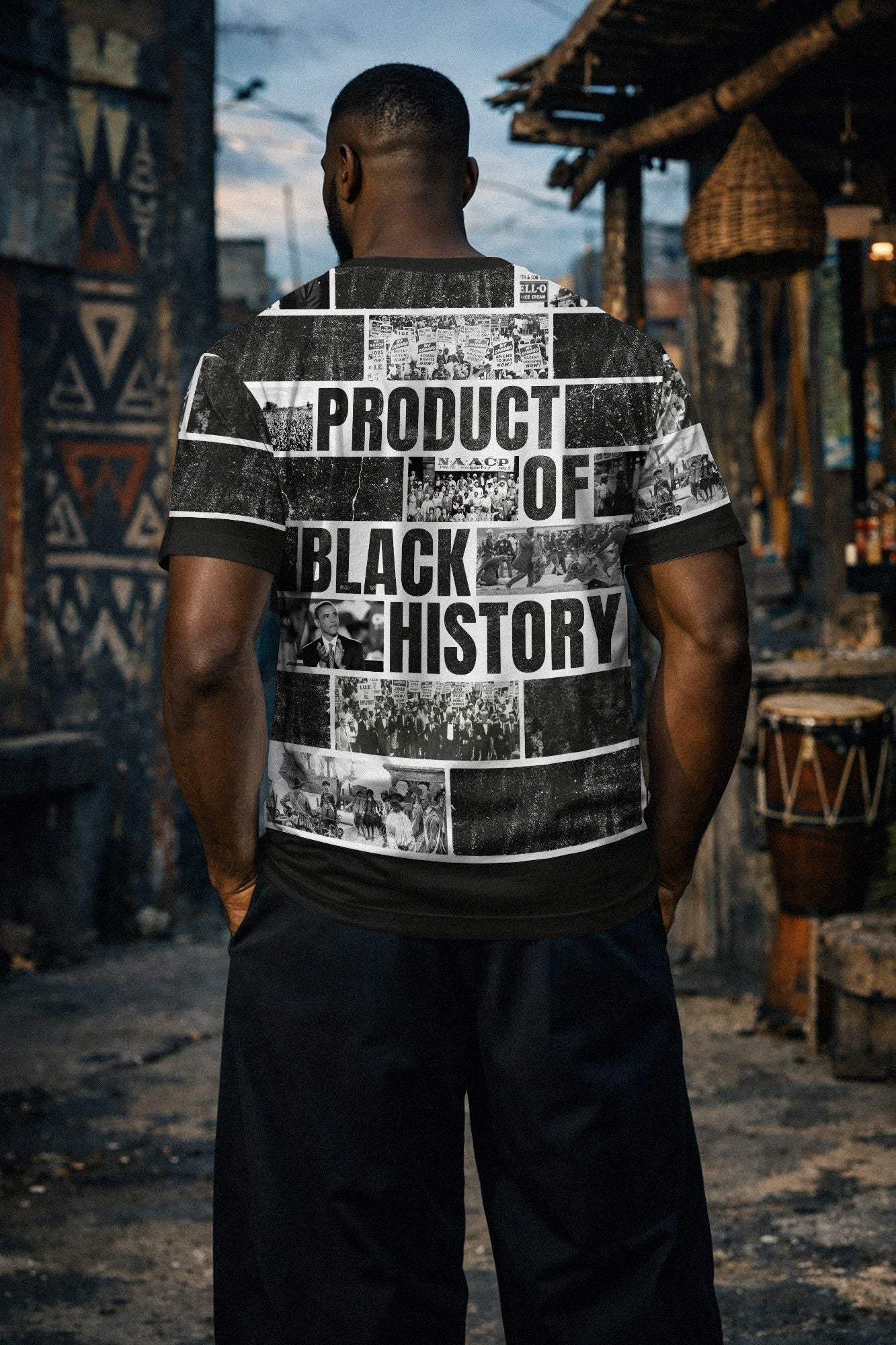 Product of Black History T-shirt AOP Tee Tianci 