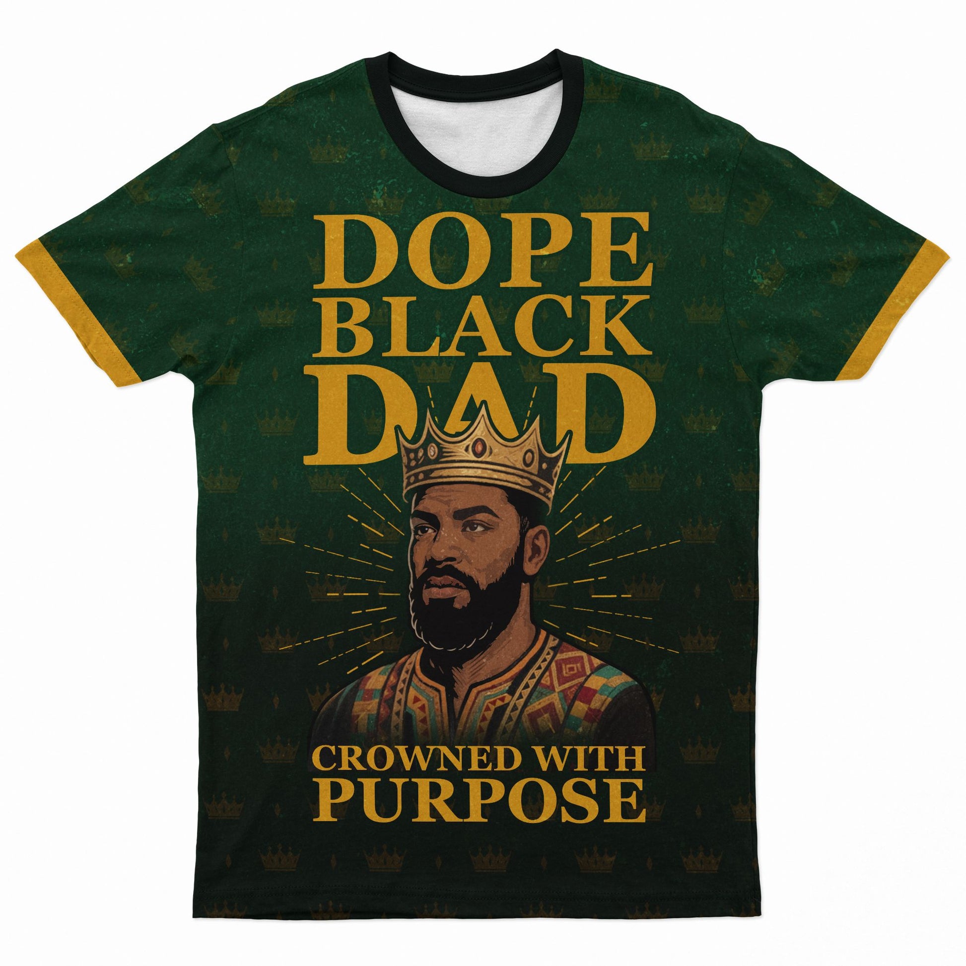 Dope Black Dad T-shirt AOP Tee Tianci 