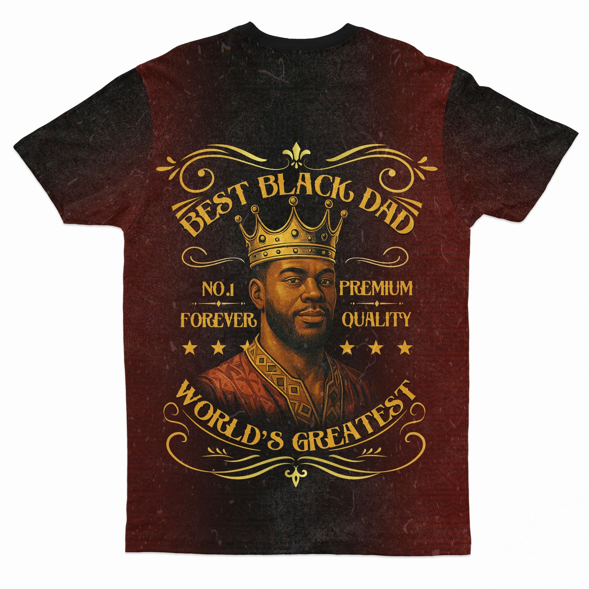 World's Greatest Best Black Dad T-shirt AOP Tee Tianci 