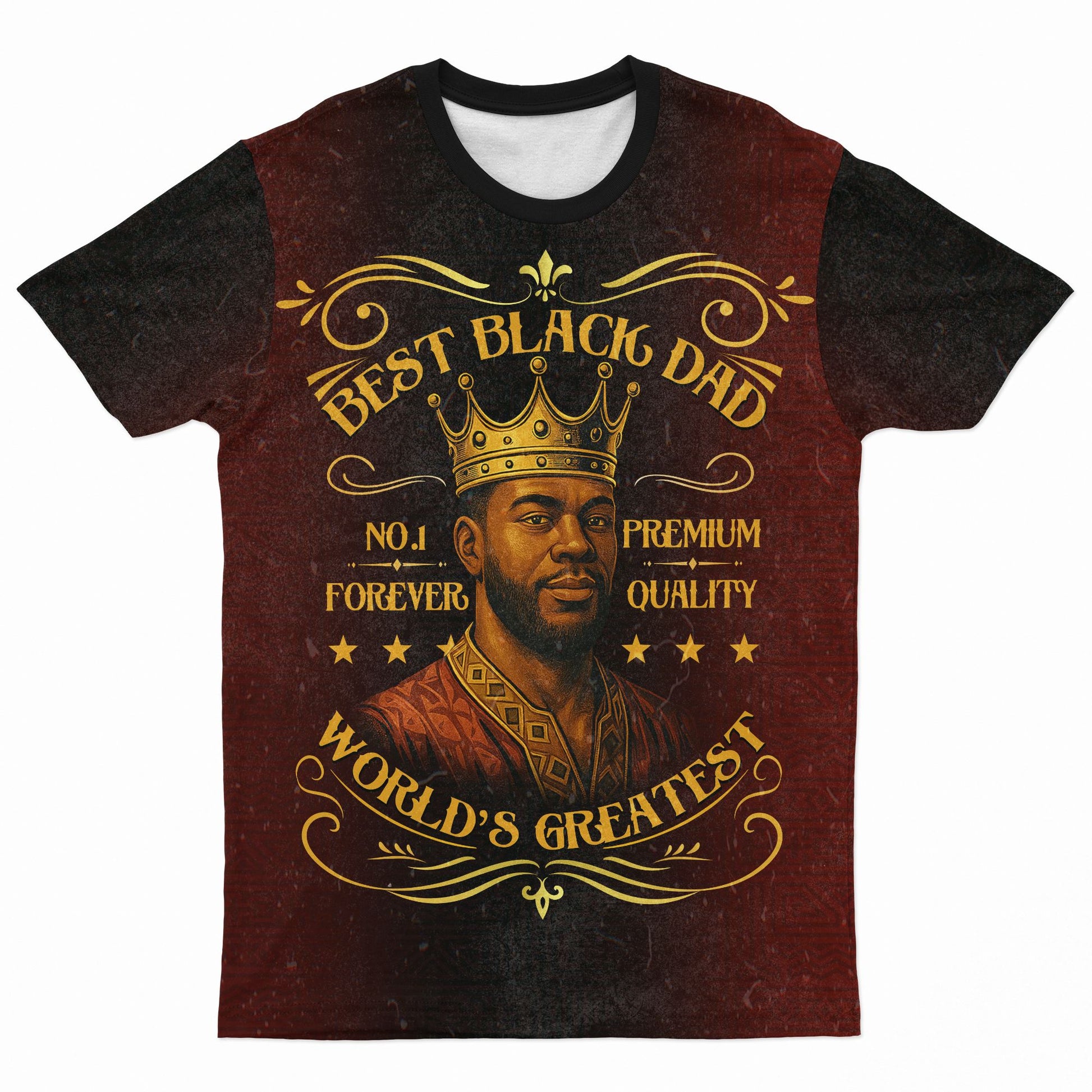 World's Greatest Best Black Dad T-shirt AOP Tee Tianci 