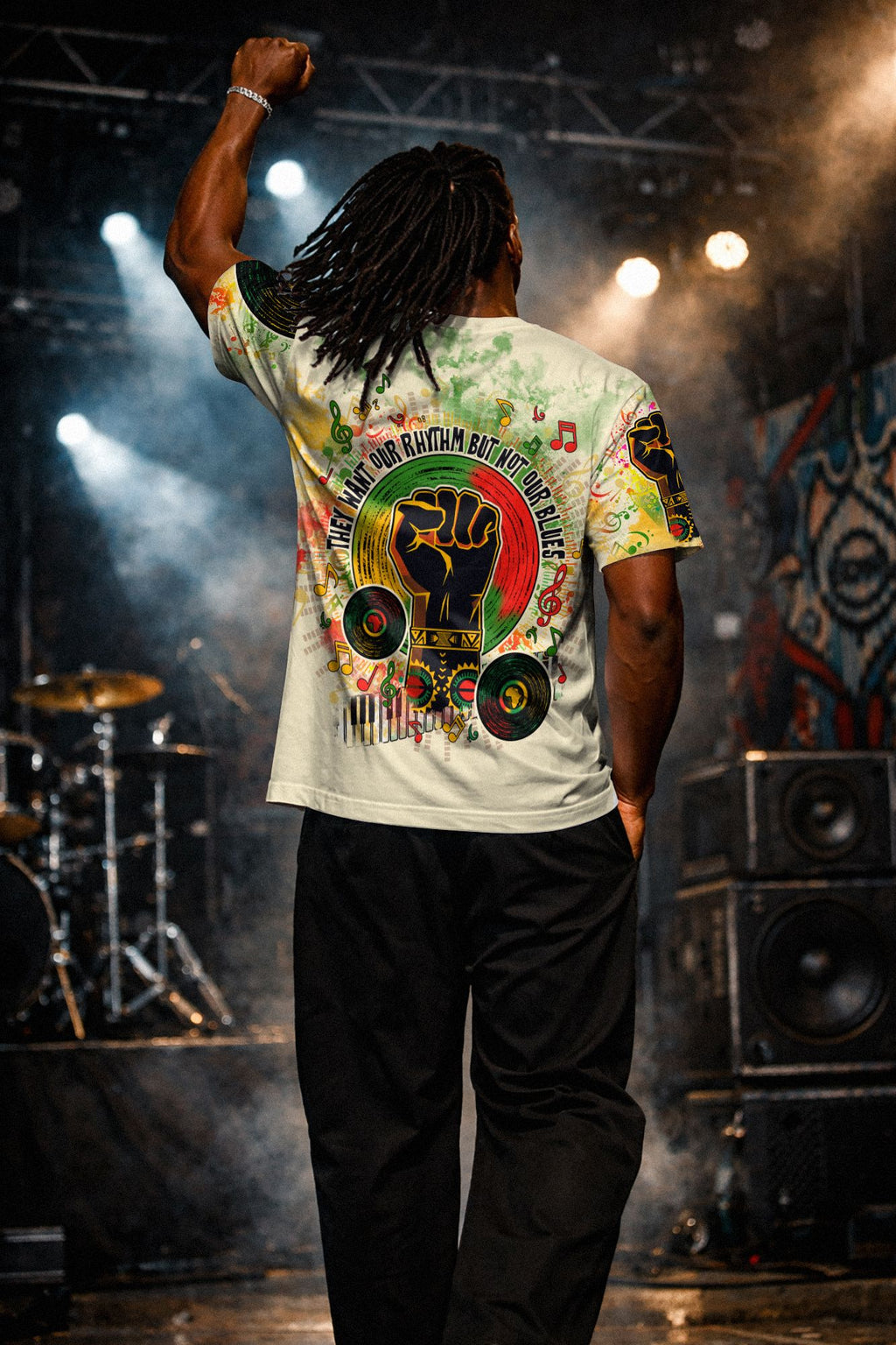 They Want Our Rhythm, Not Our Blues T-shirt AOP Tee Tianci 