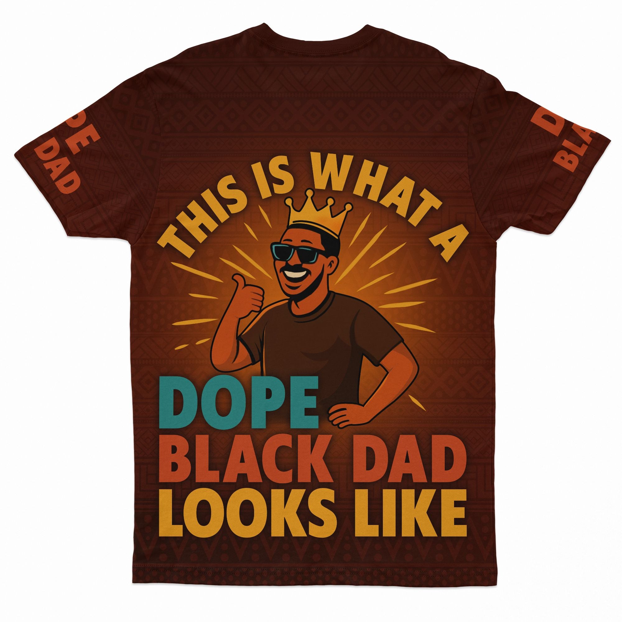 This Is What a Dope Black Dad Looks Like T-shirt AOP Tee Tianci 