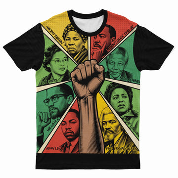 Fists of Freedom T-Shirt AOP Tee Tianci S 
