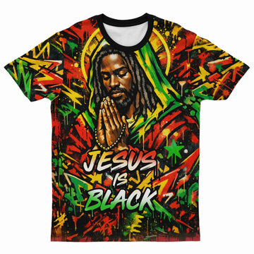 Jesus Is Black T-shirt AOP Tee Tianci S 