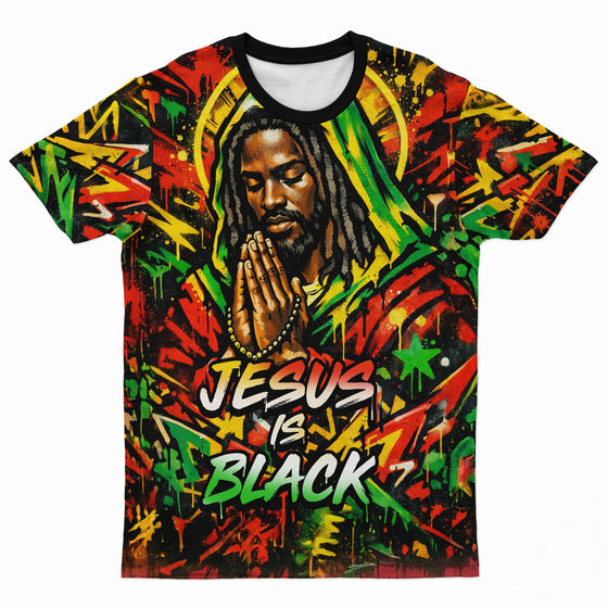 Jesus Is Black T-shirt AOP Tee Tianci S 