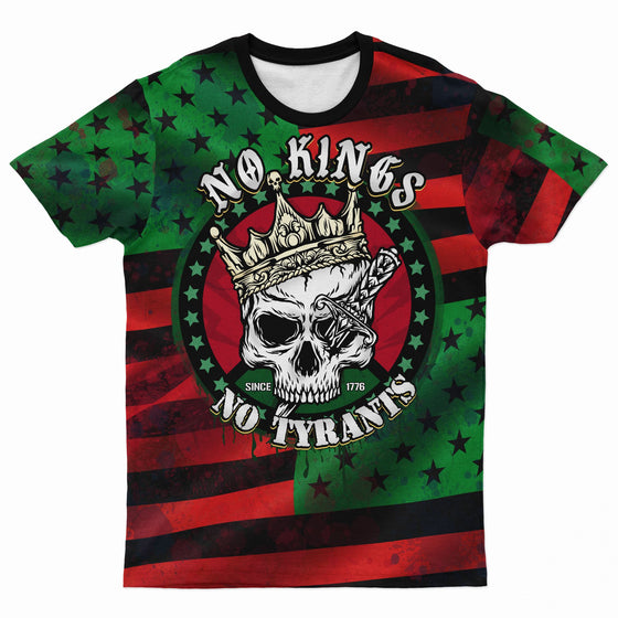 No Kings No Tyrants T-shirt AOP Tee Tianci S