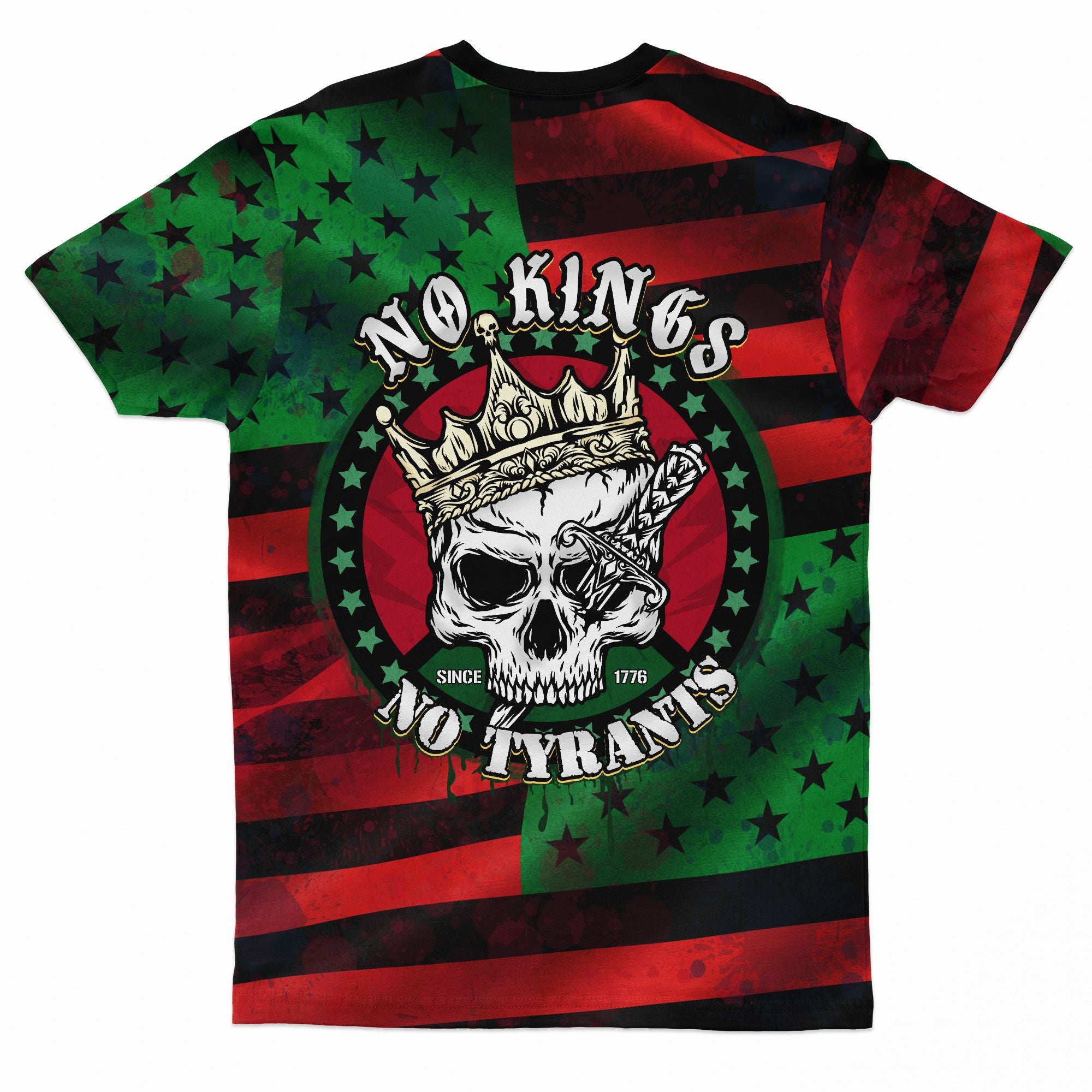 No Kings No Tyrants T-shirt AOP Tee Tianci 