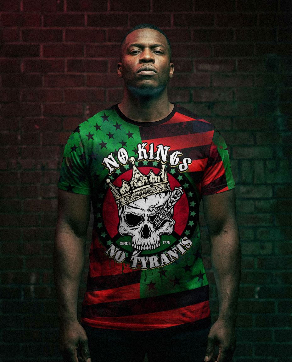 No Kings No Tyrants T-shirt AOP Tee Tianci 