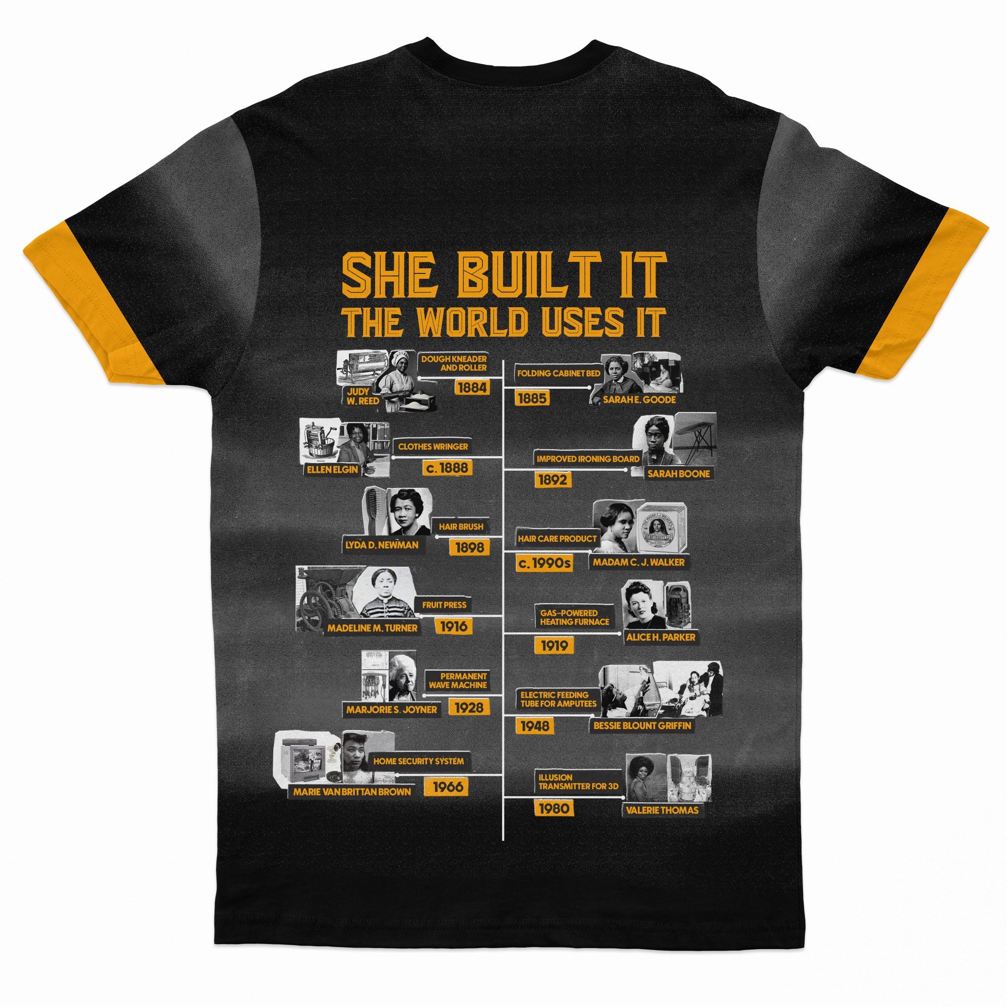 She Built It The World Uses It T-shirt AOP Tee Tianci 