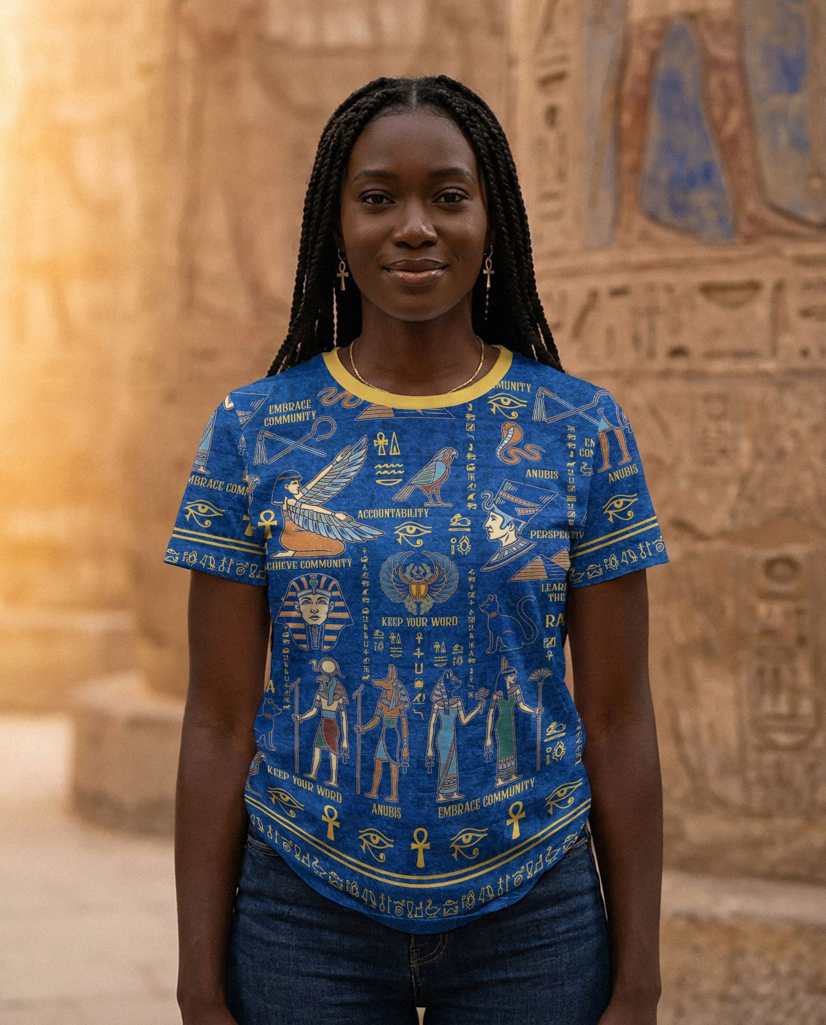 Echoes of Kemet T-shirt AOP Tee Tianci 
