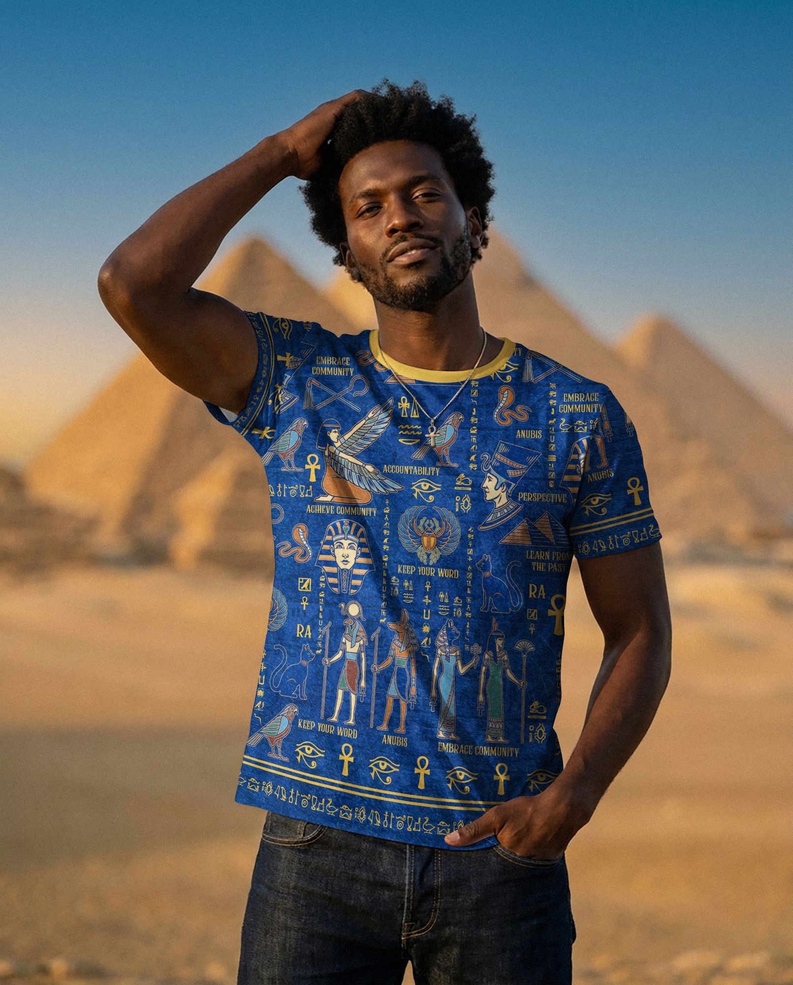 Echoes of Kemet T-shirt AOP Tee Tianci 