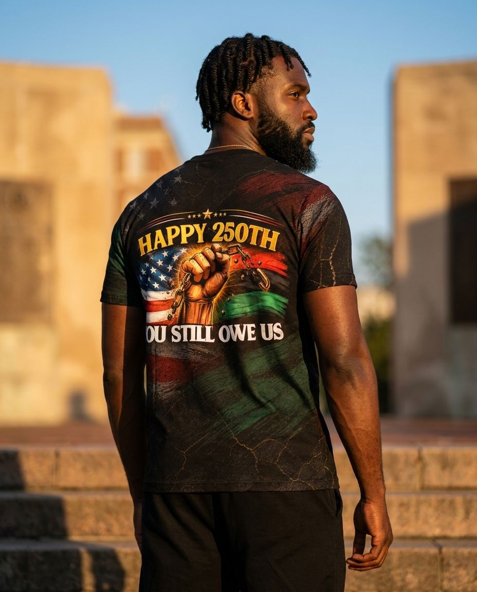 Happy 350th You Still Owe Us T-Shirt AOP Tee Tianci 