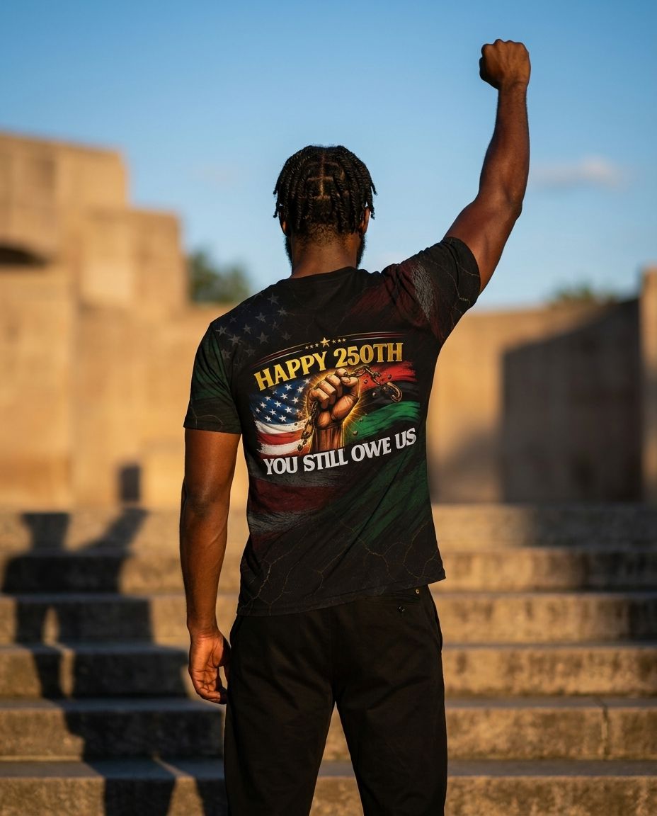 Happy 350th You Still Owe Us T-Shirt AOP Tee Tianci 