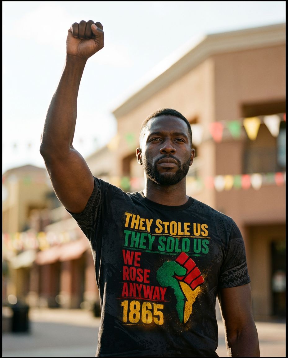 They Stole Us They Sold Us We Rose Anyway 1865 T-Shirt AOP Tee Tianci 