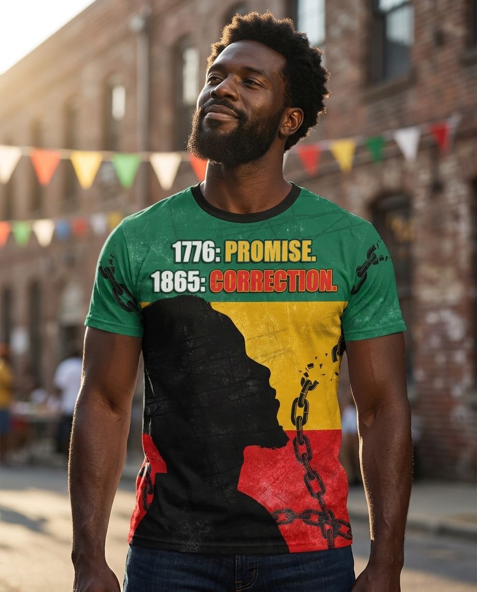 1776 Promise 1865 Correction T-Shirt AOP Tee Tianci 