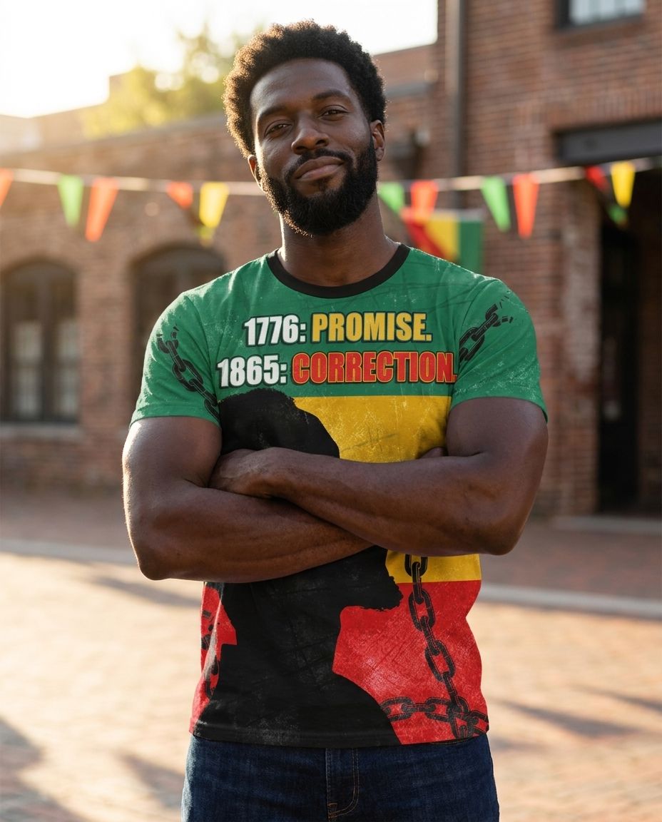 1776 Promise 1865 Correction T-Shirt AOP Tee Tianci 