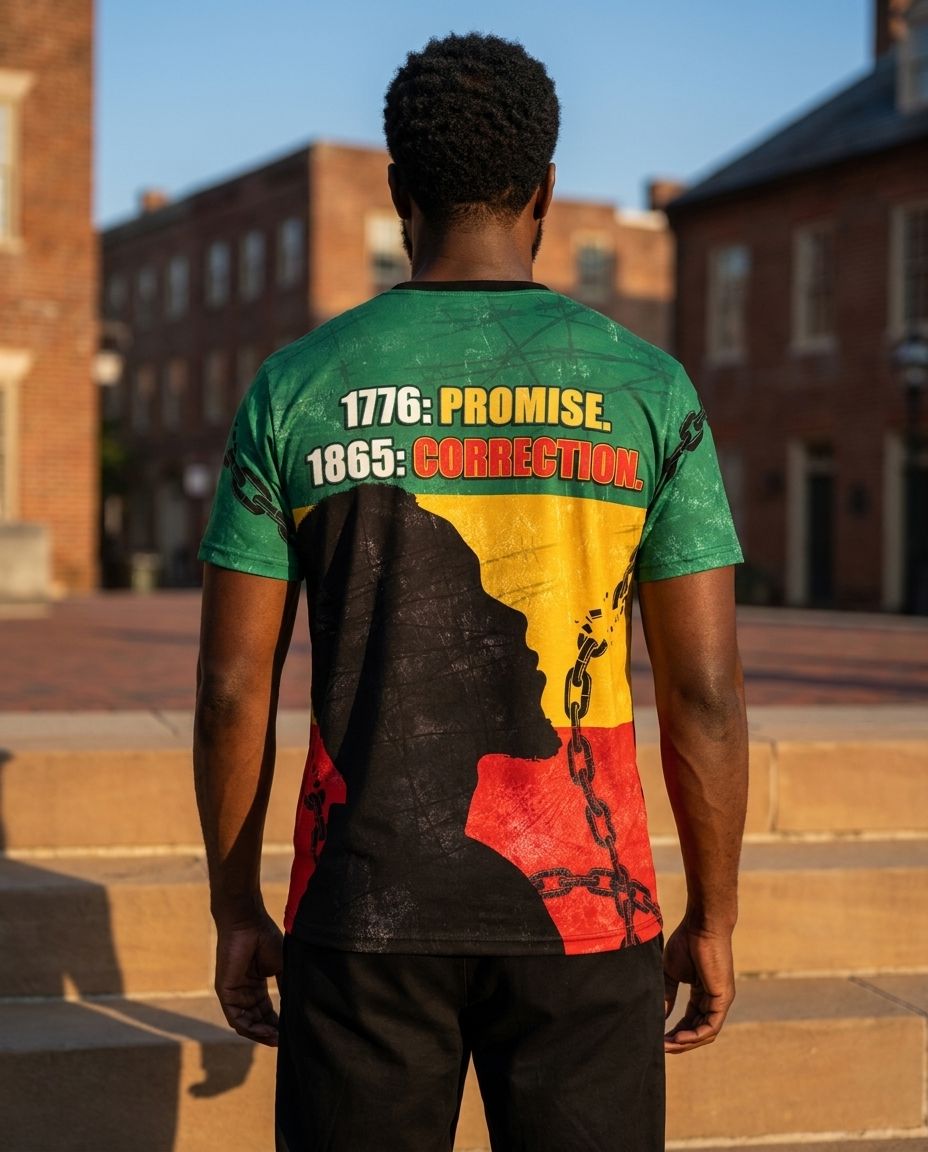 1776 Promise 1865 Correction T-Shirt AOP Tee Tianci 
