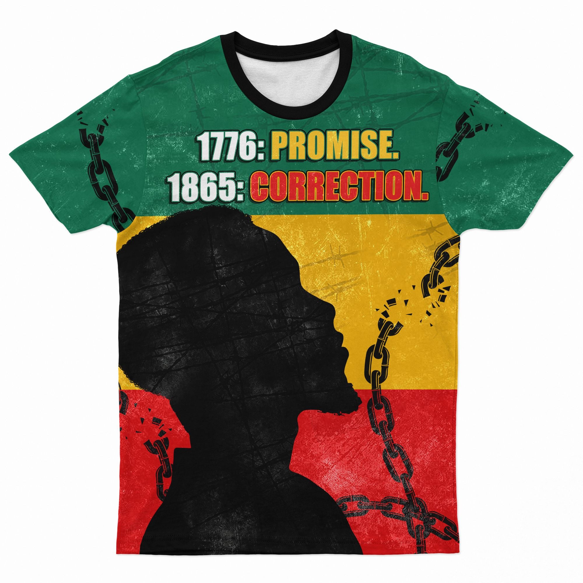 1776 Promise 1865 Correction T-Shirt AOP Tee Tianci S 