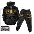 Truth Know Thyself 2 All-over Hoodie And Joggers Set Hoodie Joggers Set Tianci 