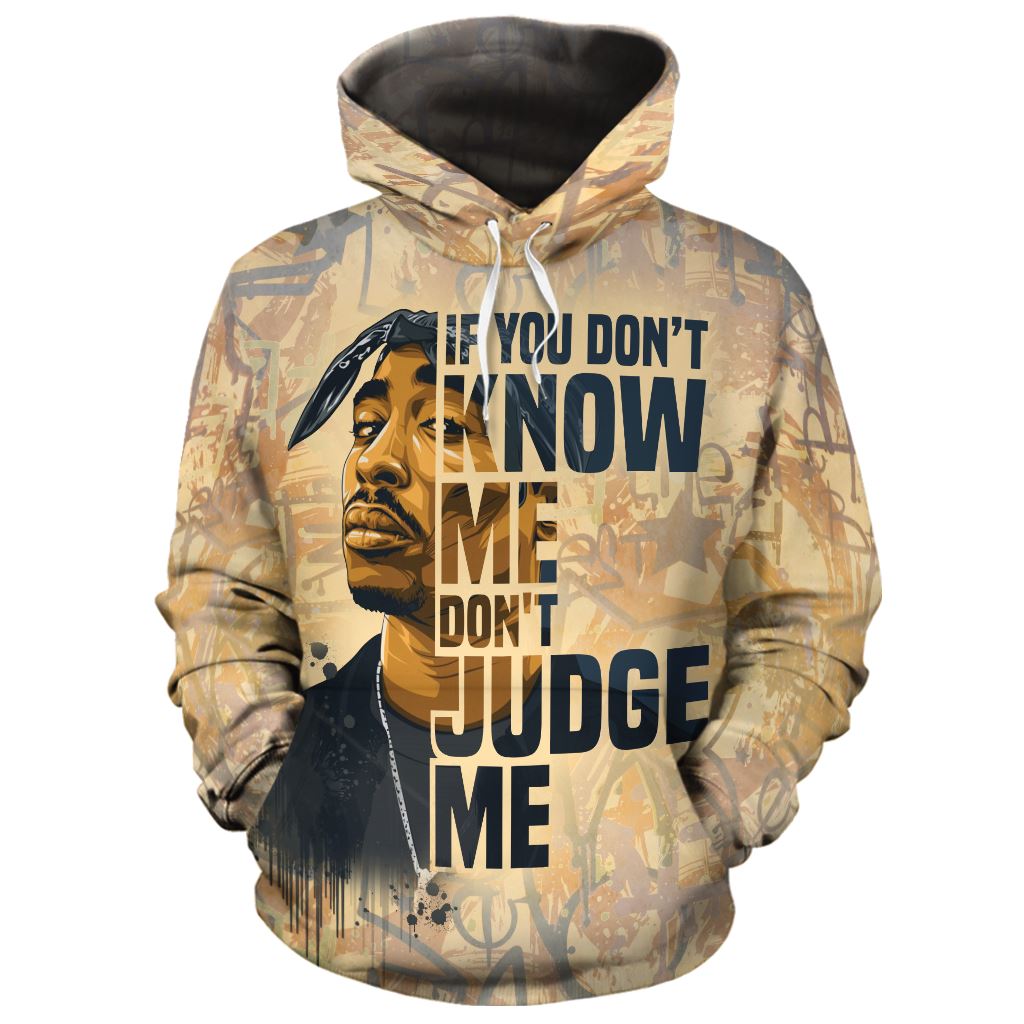 Tupac Shakur All-over Hoodie and Joggers Set Hoodie Joggers Set Tianci 