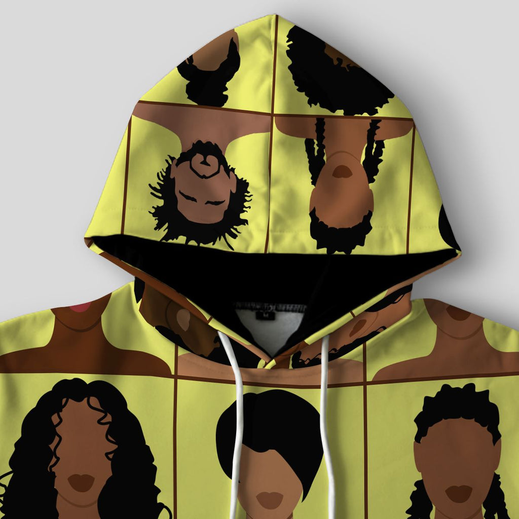 The Melanin Bunch All-over Hoodie Hoodie Tianci 
