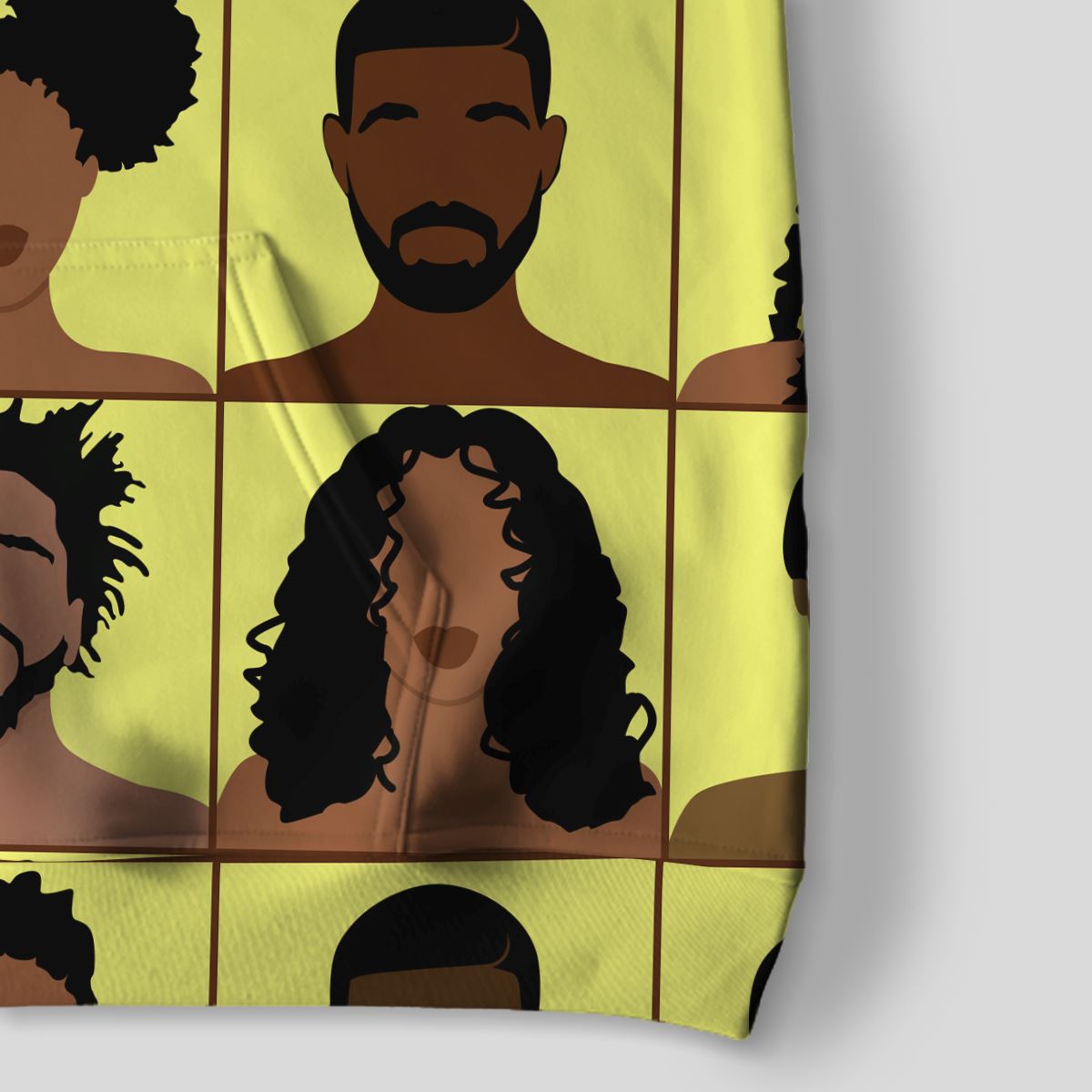 The Melanin Bunch All-over Hoodie Hoodie Tianci 